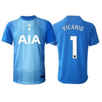 Billige Fotballdrakt Tottenham Hotspur Guglielmo Vicario #1 Keeper Replika Bortedrakt 2025-26 Kortermet